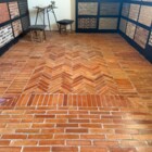 dlažba pásik červená